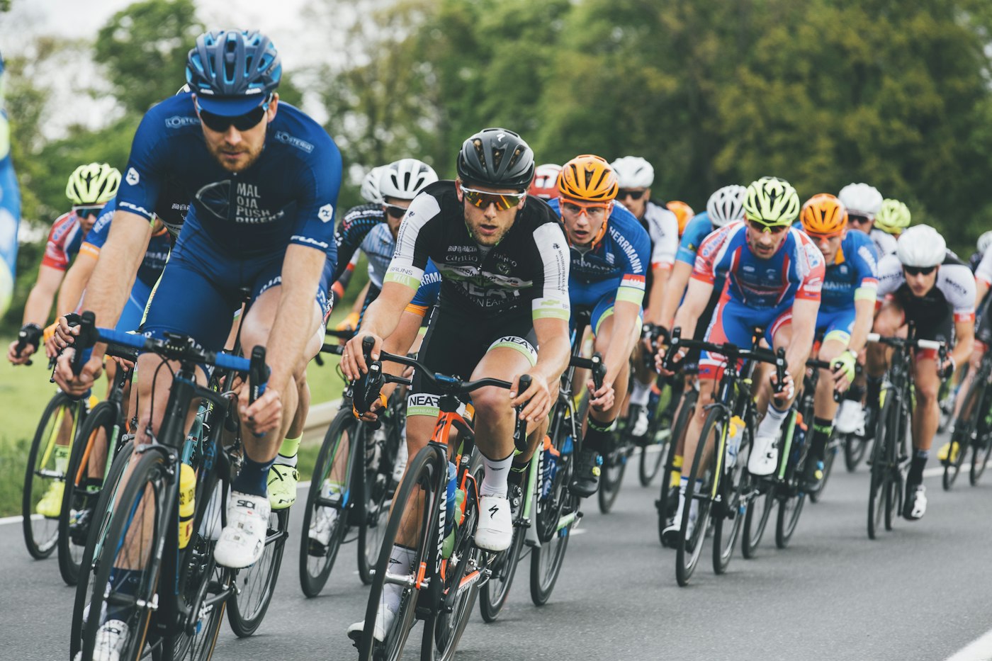 Grupo de ciclistas del club